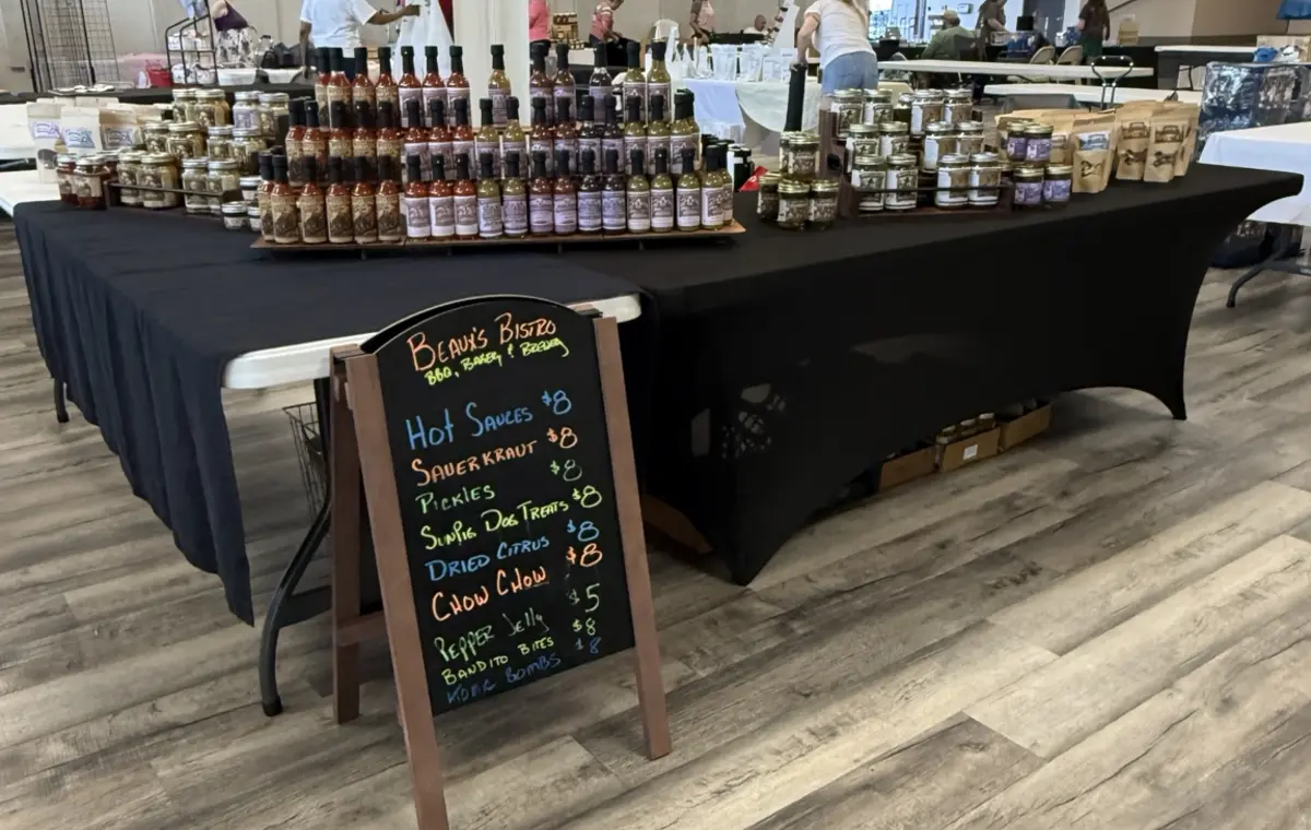 Beaux's Bistro booth at The August Community Social